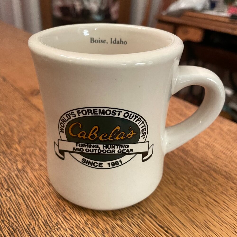 Cabela's Boise Idaho Old School Diner Style Coffee Cup Mug